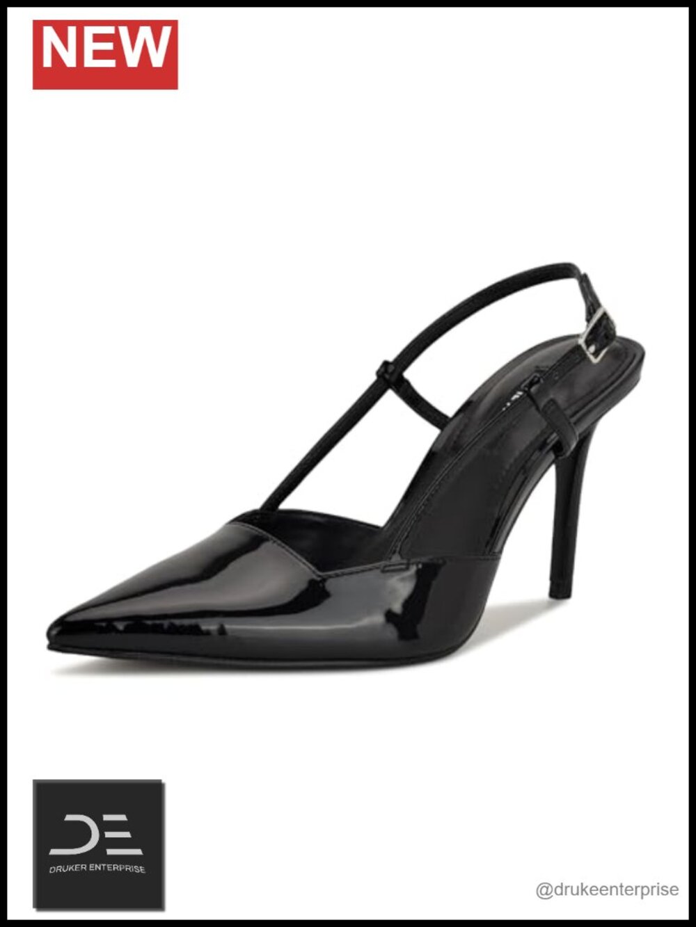 Nine West Women's Mianda Dress Pumps Stiletto Heel Pointed Toe Adjustable Ankle